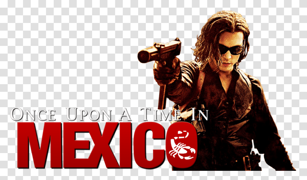 Once Upon A Time In Mexico, Sunglasses, Person, Weapon Transparent Png