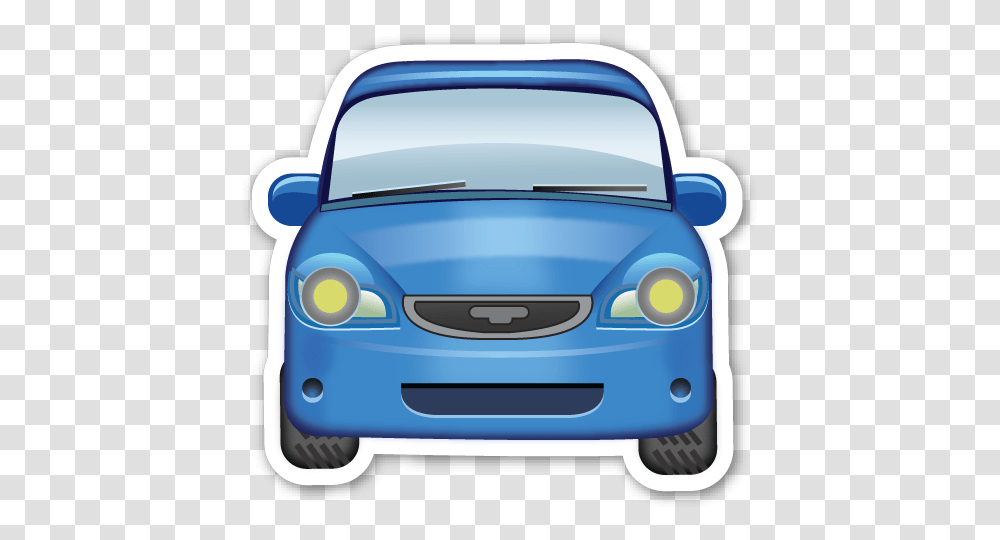 Oncoming Automobile Emoji Stickers Emojis Car Insurance Emoticon Auto, Vehicle, Transportation, Bumper, Car Wash Transparent Png
