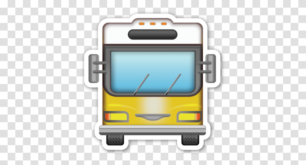 Oncoming Bus Stickers Emoji Stickers Emoji, Electronics, Gas Pump, Urban, Transportation Transparent Png