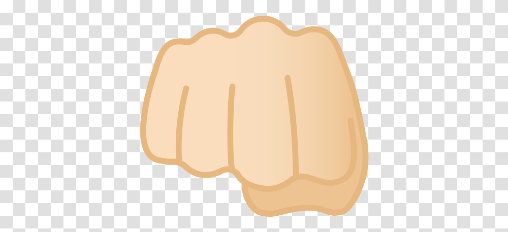 Oncoming Fist Emoji With Light Skin Tone Meaning And Fist Bump Emoji, Food, Plant, Baseball Cap, Hat Transparent Png