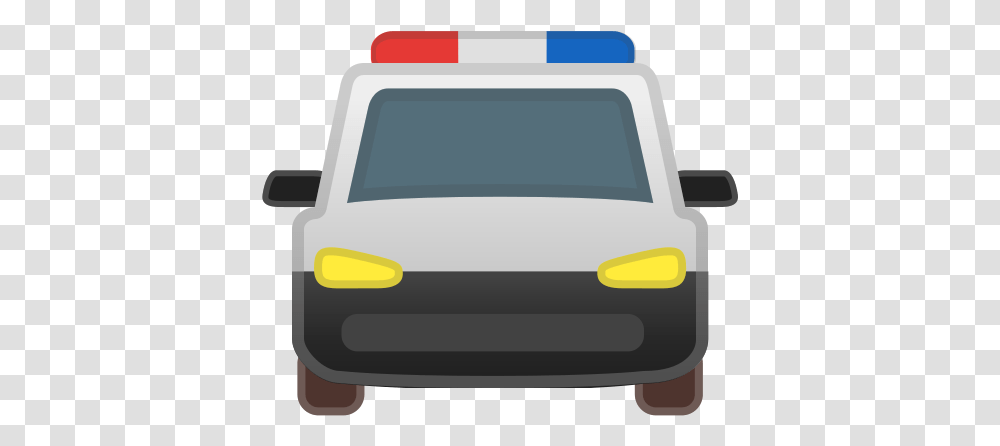 Oncoming Police Car Free Icon Of Noto Emoji Travel Police Car Emoji Of Facebook, Vehicle, Transportation, Automobile, Van Transparent Png