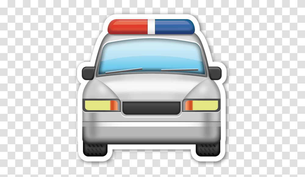 Oncoming Police Car In Emotions Stickers, Vehicle, Transportation, Automobile, Sedan Transparent Png
