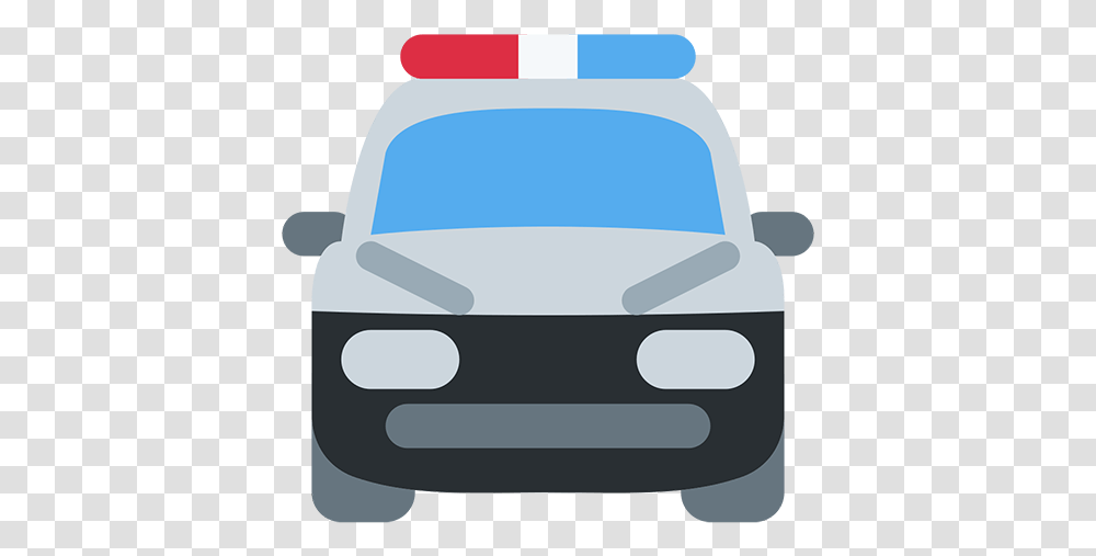 Oncoming Police Car Oncoming Police Car Emoji, Vehicle, Transportation, Automobile, Van Transparent Png
