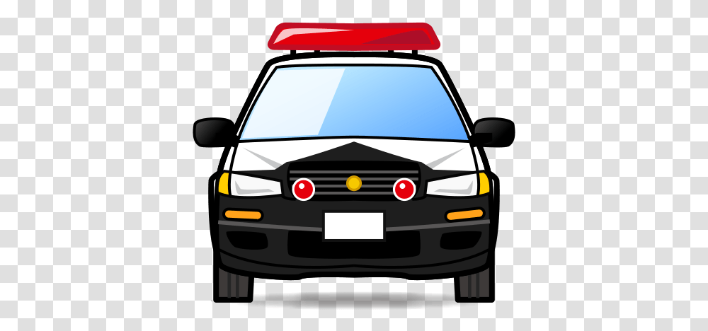 Oncoming Police Car Police Car Emoji, Vehicle, Transportation, Automobile, Van Transparent Png