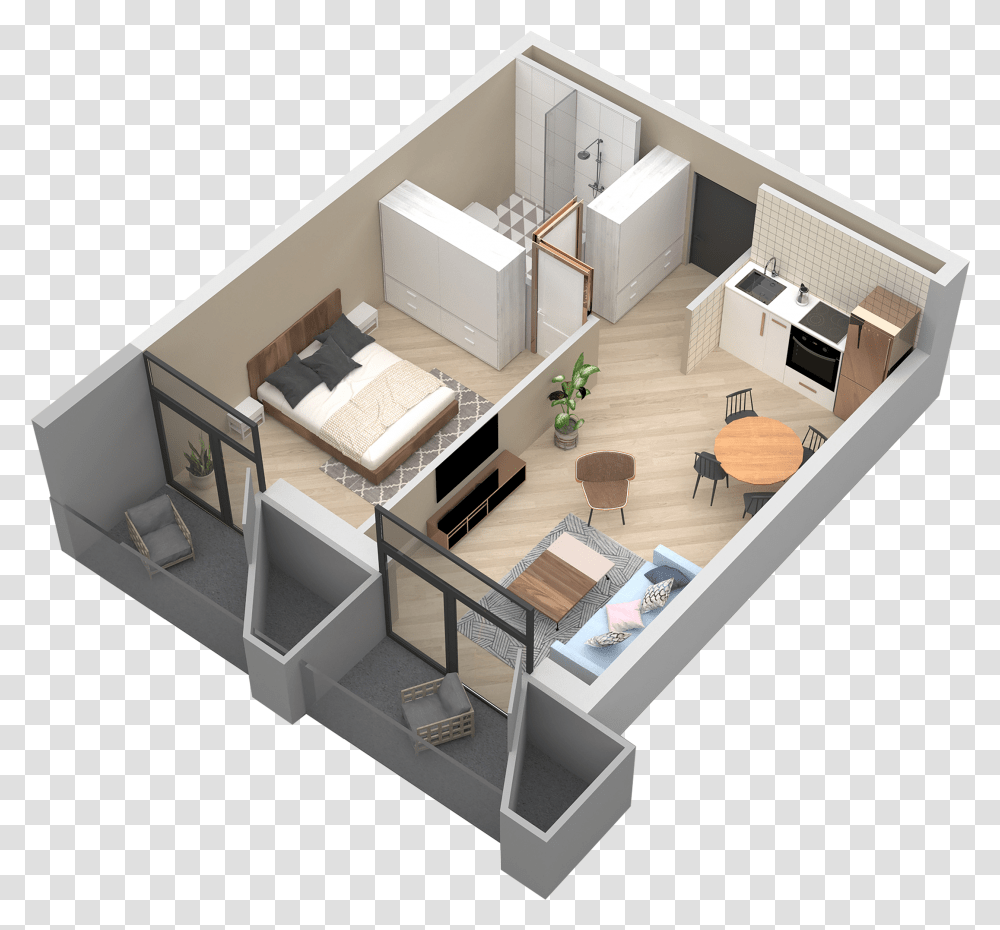 One Bedroom Apartment Baltimore Hd Floor Plan, Diagram, Plot Transparent Png