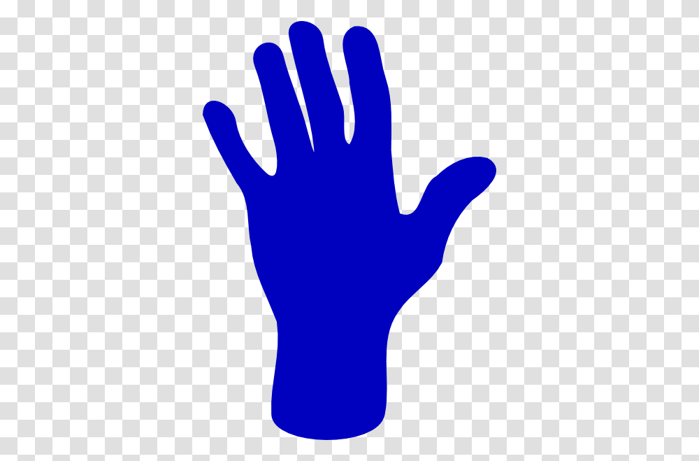One Blue Hand Clip Art, Apparel, Silhouette, Glove Transparent Png