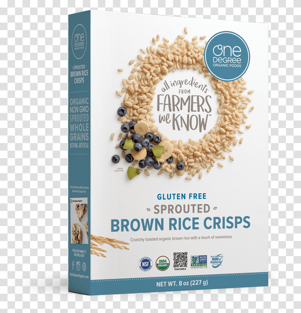 One Degree Organics Brown Rice, Poster, Advertisement, Flyer, Paper Transparent Png