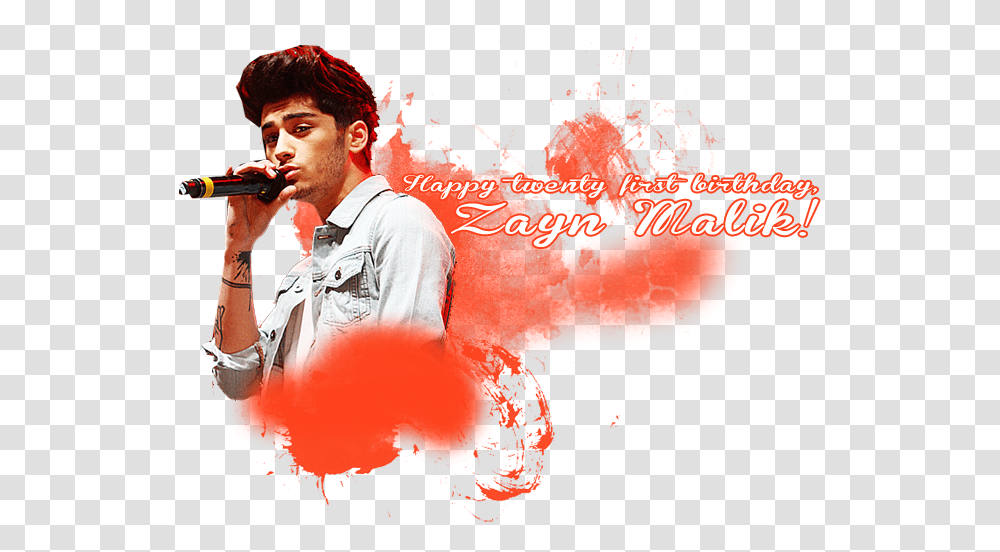 One Direction Happy 21st Birthday Zayn Fan Forum Wireless Microphone, Person, Musician, Musical Instrument, Leisure Activities Transparent Png