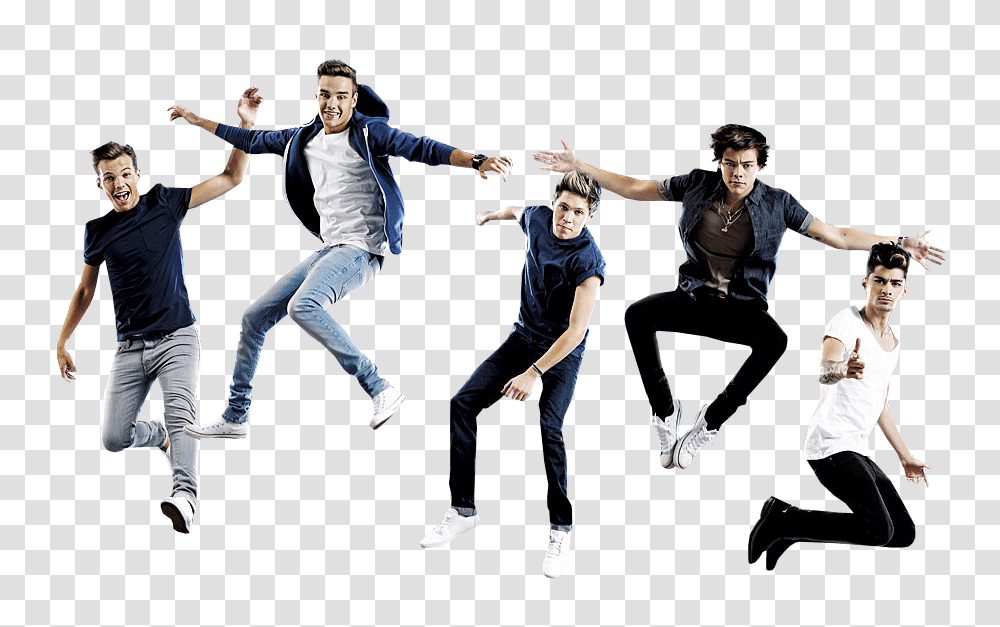 One Direction Jumping, Person, Dance Pose, Leisure Activities Transparent Png