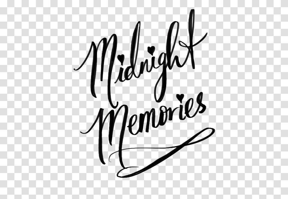 One Direction Midnight Memories And 1d Image One Direction Song Lyrics Calligraphy, Handwriting, Signature, Autograph Transparent Png