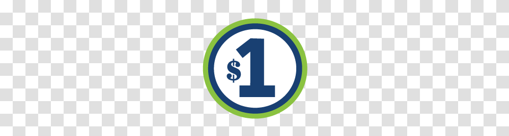 One Dollar Logo, Number Transparent Png