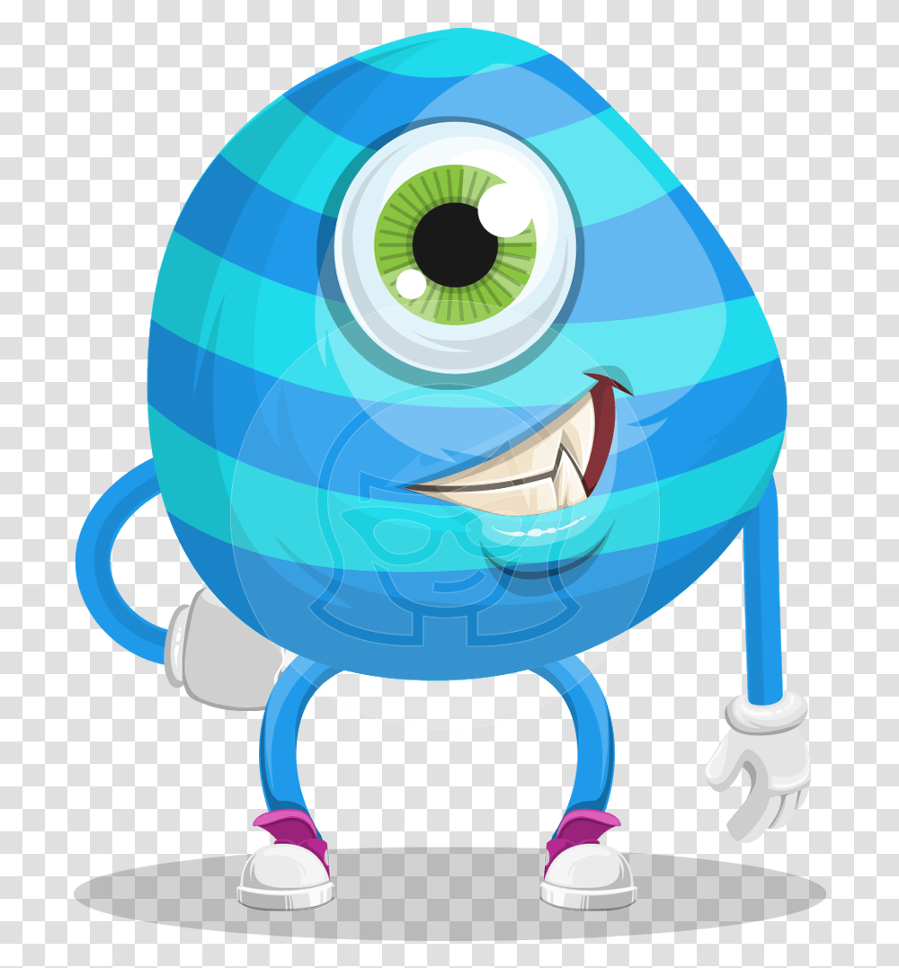 One Eyed Monster Cartoon Character One Eye Monster Cartoon, Camera, Electronics, Egg Transparent Png