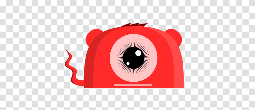 One Eyed Red Monster Vector Illustration, Electronics, Hand Transparent Png