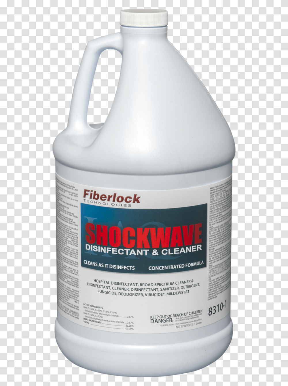 One Gallon Fiberlock Shockwave Shockwave Mold Killer, Milk, Beverage, Bottle, Mixer Transparent Png