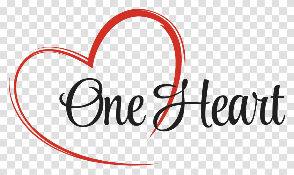 One Heart, Handwriting, Logo Transparent Png