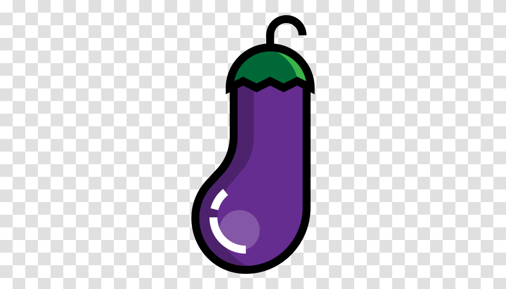 One Hundred And Forty One Eggplant Food Icon With And Vector, Purple, Horseshoe Transparent Png