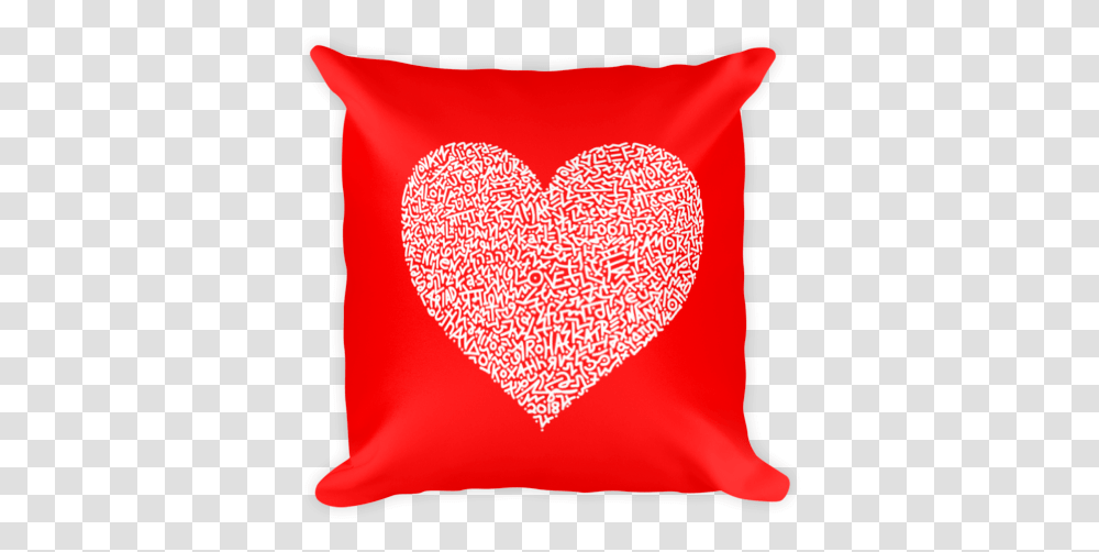 One Love Pillow Marco Santini Black Square Pillow, Cushion, Heart Transparent Png