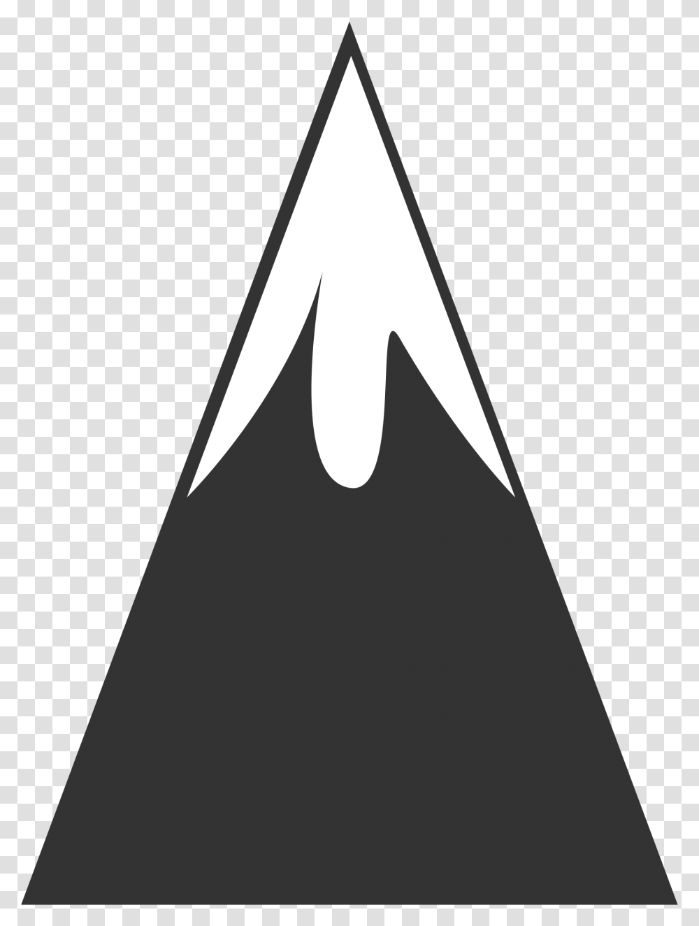 One Mountain Clipart, Triangle, Arrowhead Transparent Png