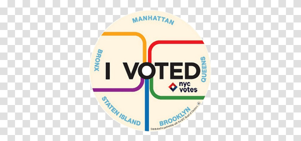One Of These Designs Will Become Nycs Next I Voted Sticker, Label, Logo Transparent Png