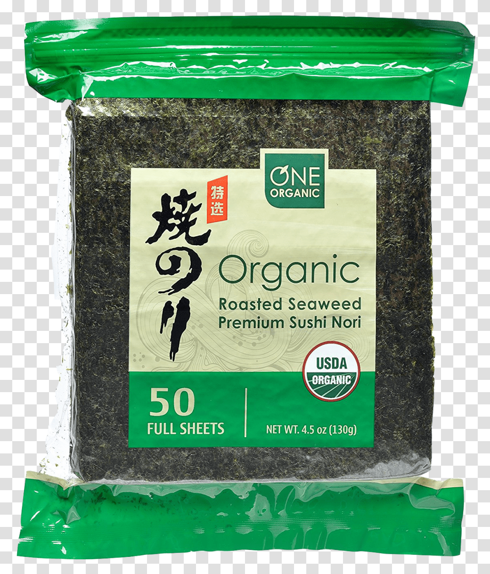 One Organic Sushi Nori Premium Roasted Organic Seaweed Organic Nori, Plant, Jar, Vase, Pottery Transparent Png