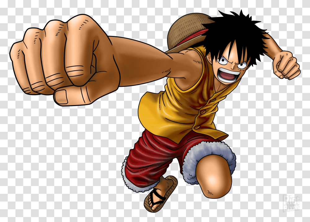 One Piece Burning Blood Luffy Download One Piece Burning Blood Luffy, Hand, Person, Human, Book Transparent Png