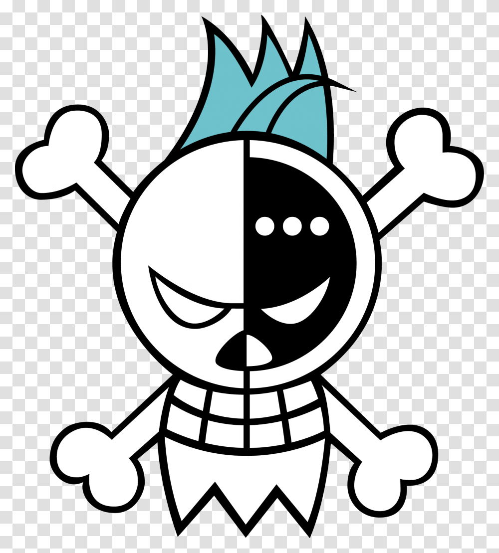 One Piece Franky Jolly Roger, Stencil Transparent Png