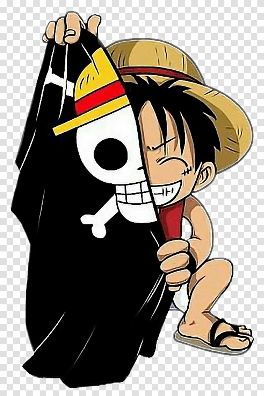 One Piece Luffy Baby Download, Person, Human, Comics, Book Transparent Png