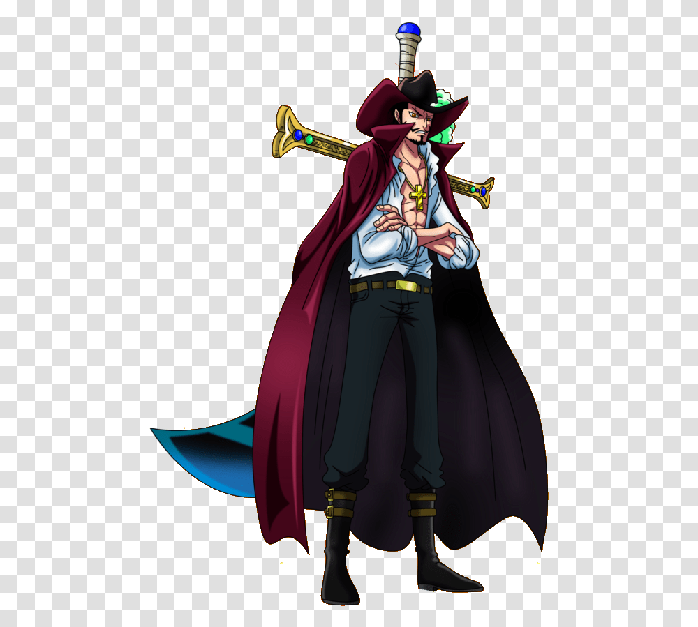 One Piece Mihawk, Long Sleeve, Costume, Person Transparent Png