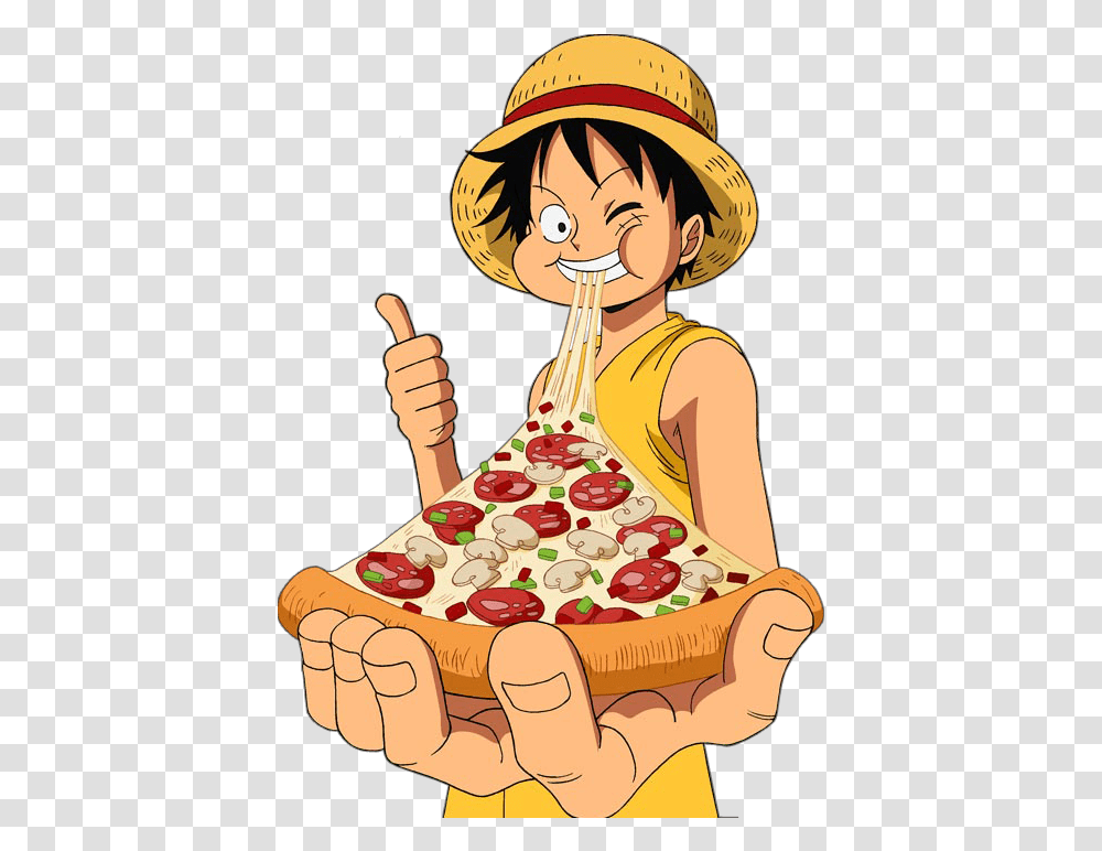 One Piece Monkey D Monkey D Luffy Food, Sweets, Person, Plant Transparent Png