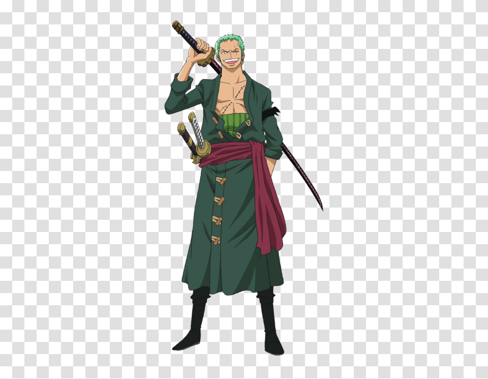One Piece Pirate Hunter Roronoa Zoro Characters, Person, Costume, Dress Transparent Png