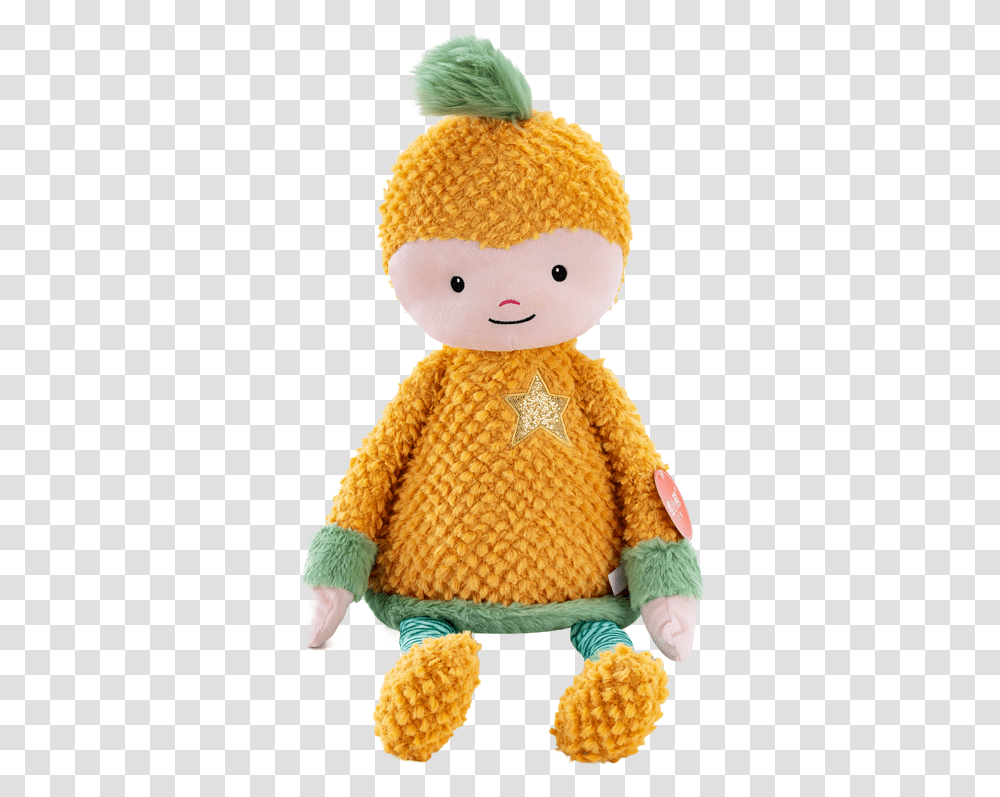 One Piece Plush Toy Cartoon Pineapple Shape Design Crochet, Doll, Teddy Bear, Clothing, Apparel Transparent Png