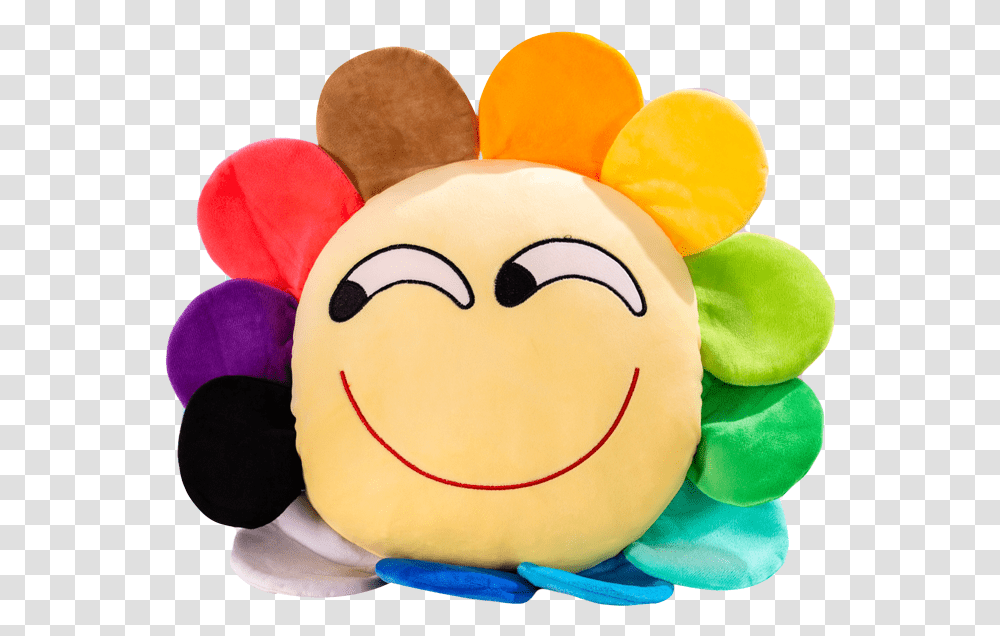 One Piece Plush Toy Flower Shape Lovely Colorblock Stuffed Toy, Sweets, Food, Confectionery, Icing Transparent Png