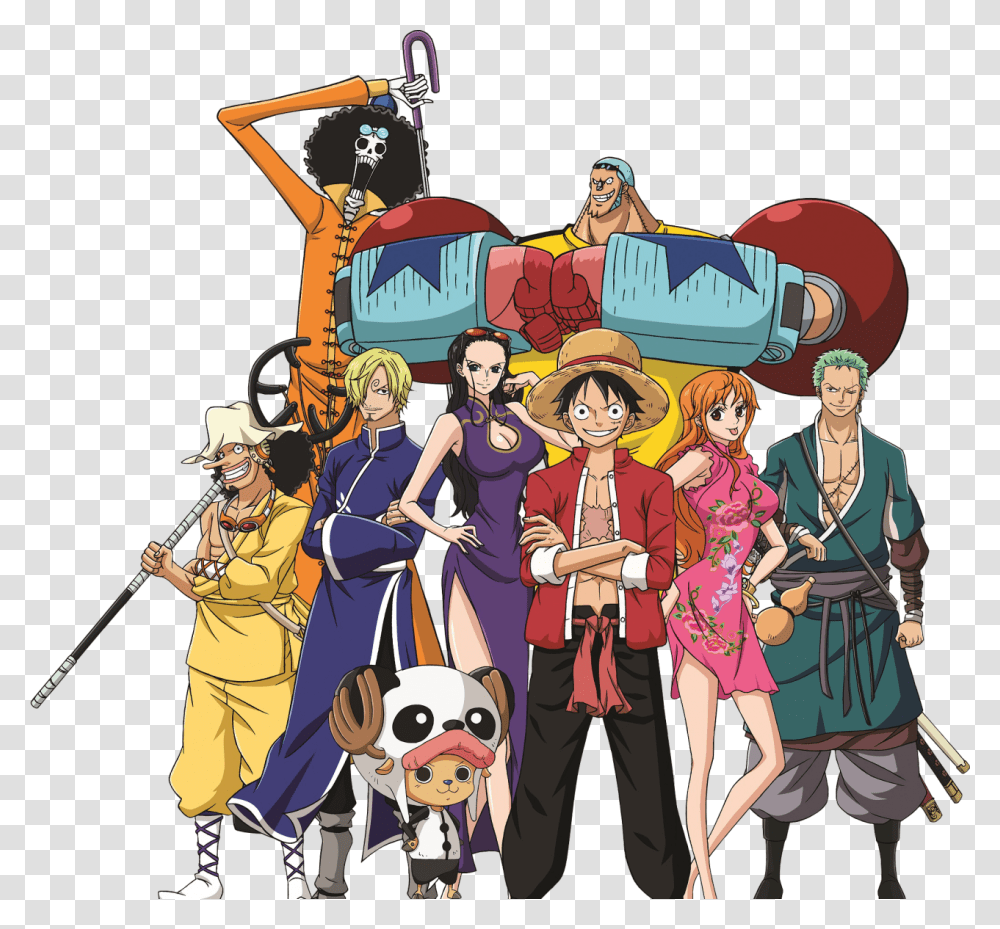 One Piece Straw Hat Crew 2019, Person, Comics, Book, People Transparent Png