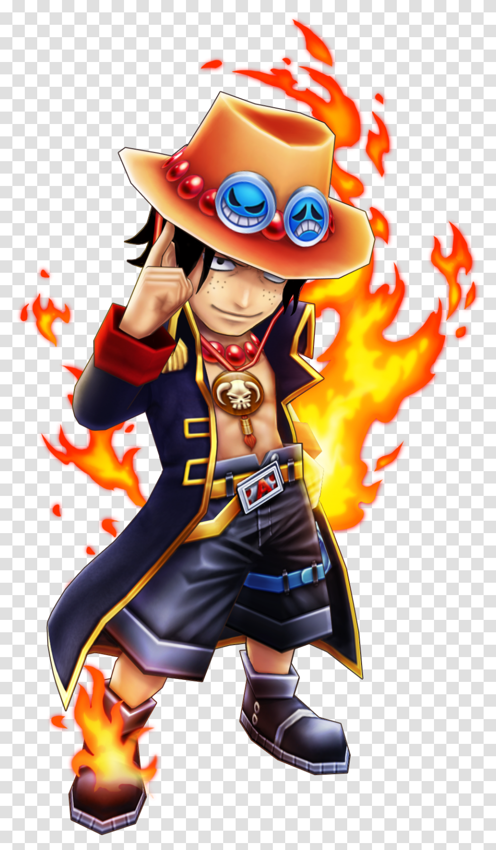 One Piece Thousand Storm Game It Portgas D Ace Thousand Storm, Person, Costume, Fire Transparent Png