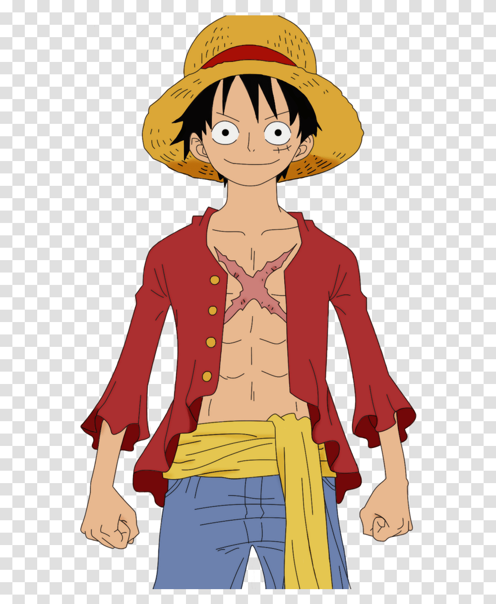 One Piece Whole Body Luffy One Piece Luffy, Person, Hat Transparent Png