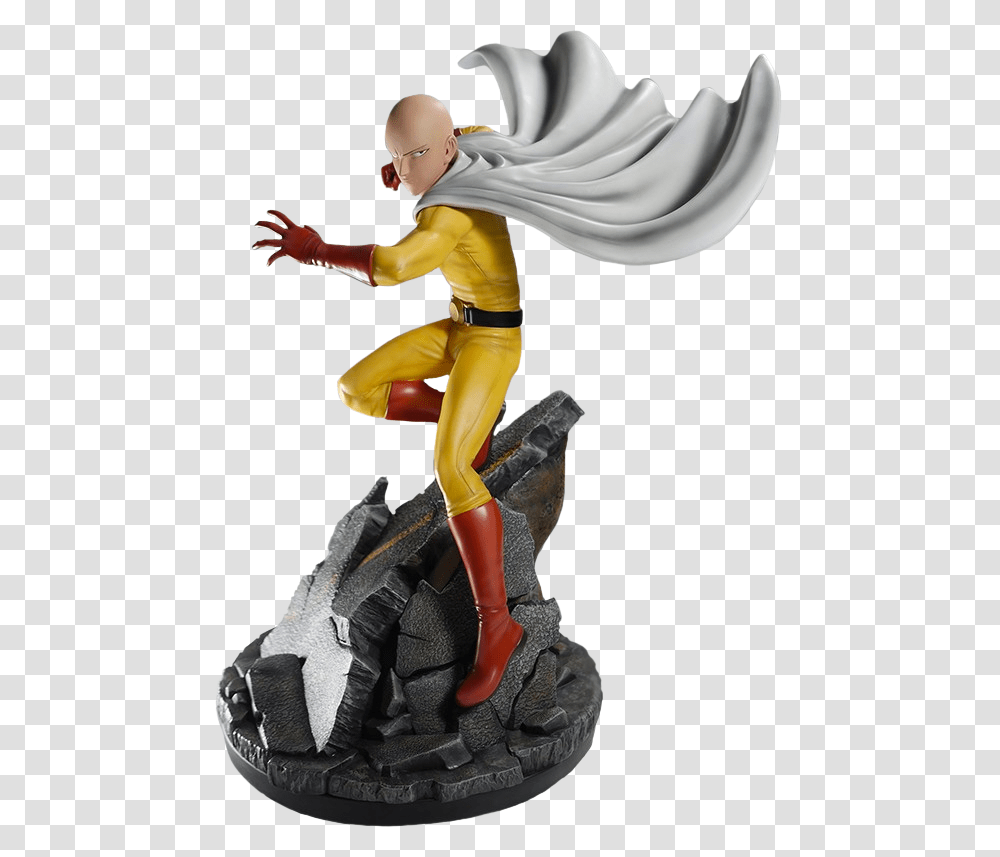 One Punch Man 14 Scale Statue One Punch Man Saitama Statue, Figurine, Person, Human Transparent Png