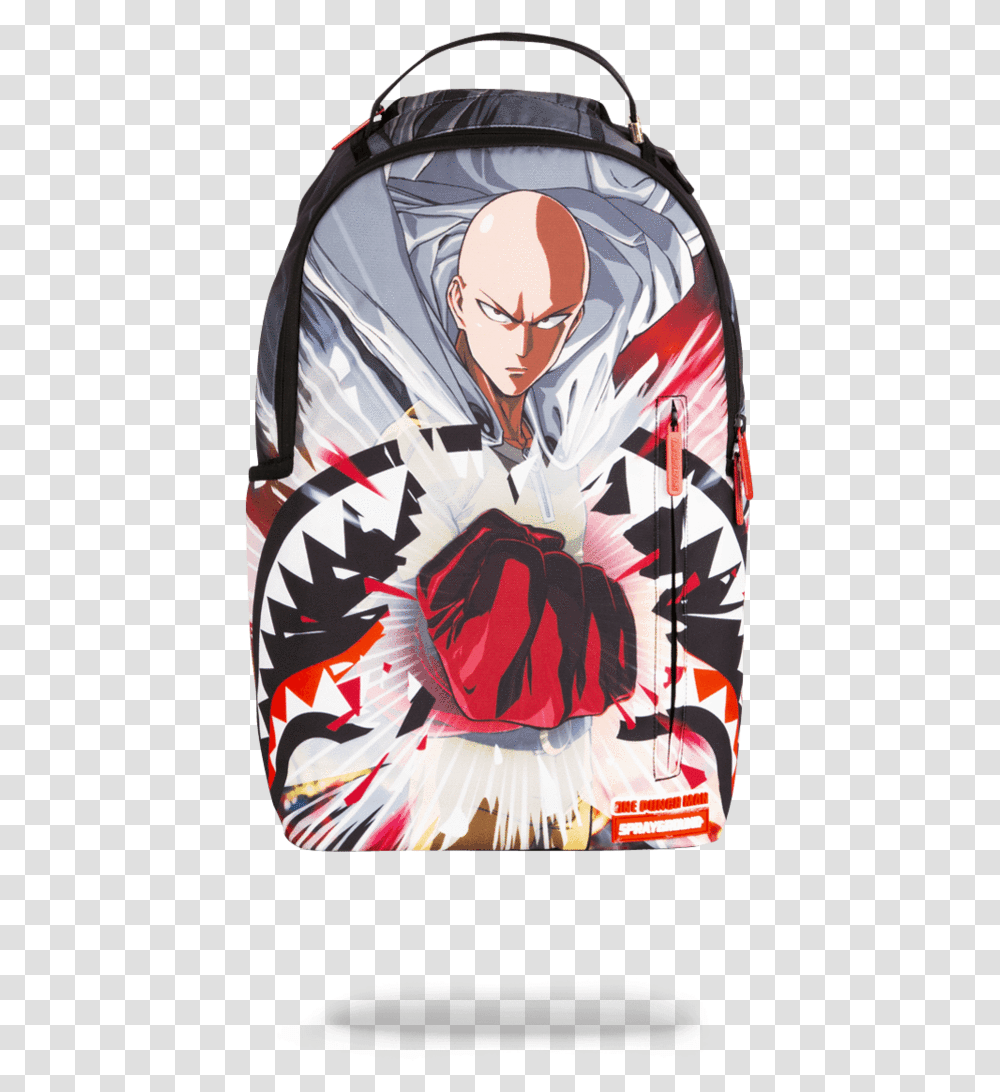 One Punch Man Backpack Sprayground, Person, Manga Transparent Png
