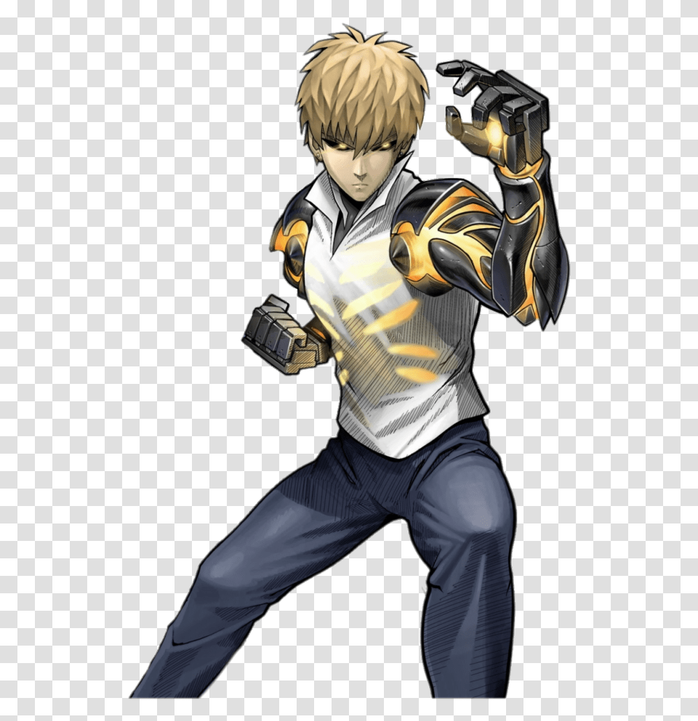 One Punch Man Character Genos One Punch Man Genos, Person, Ninja, Hand Transparent Png