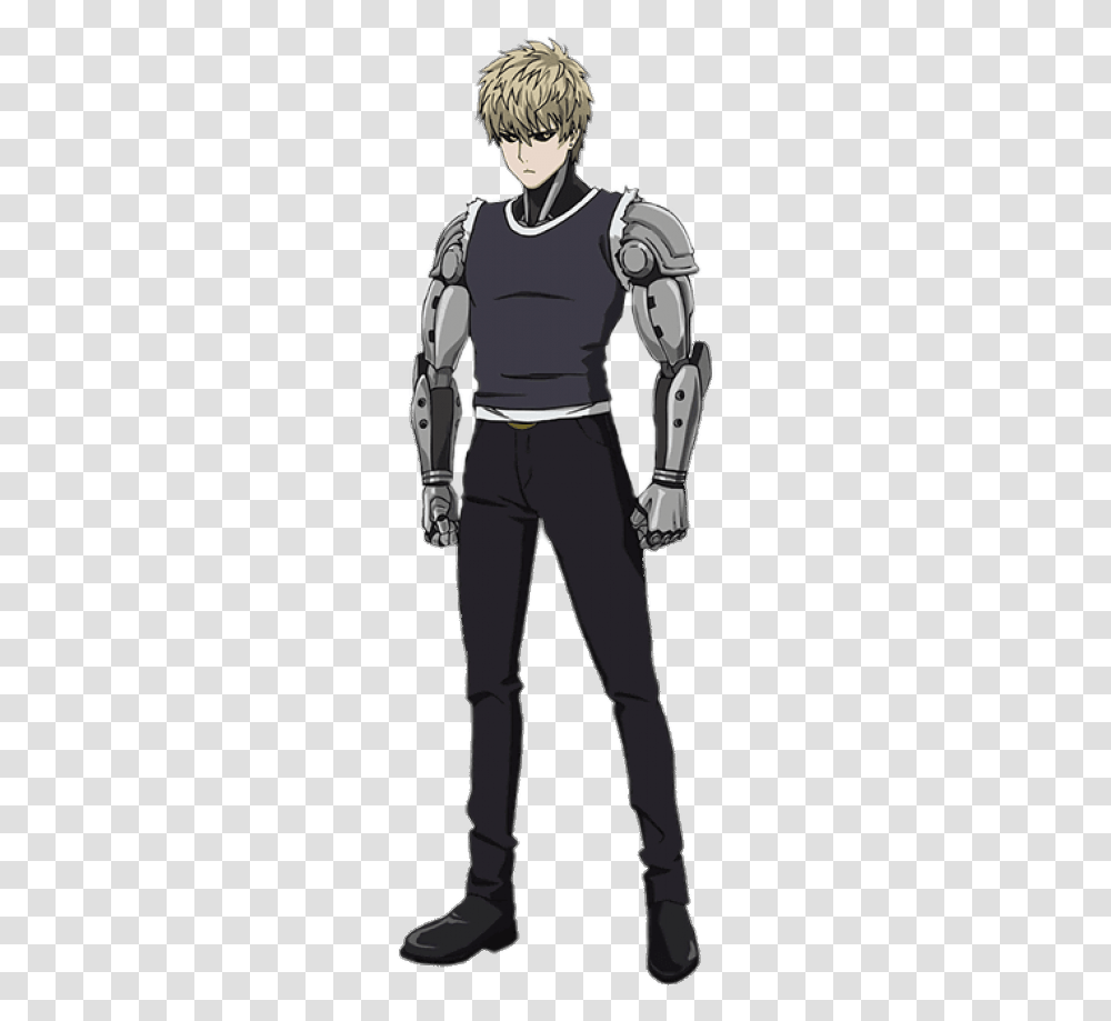 One Punch Man Character Genos Standing Genos One Punch Man Full Body, Person, Sleeve, Hand Transparent Png
