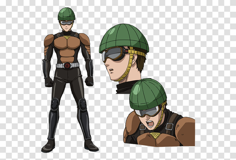 One Punch Man Characters, Helmet, Person, Sunglasses Transparent Png