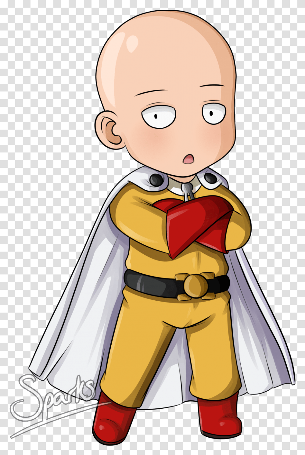 One Punch Man Chibi, Toy, Apparel, Cape Transparent Png