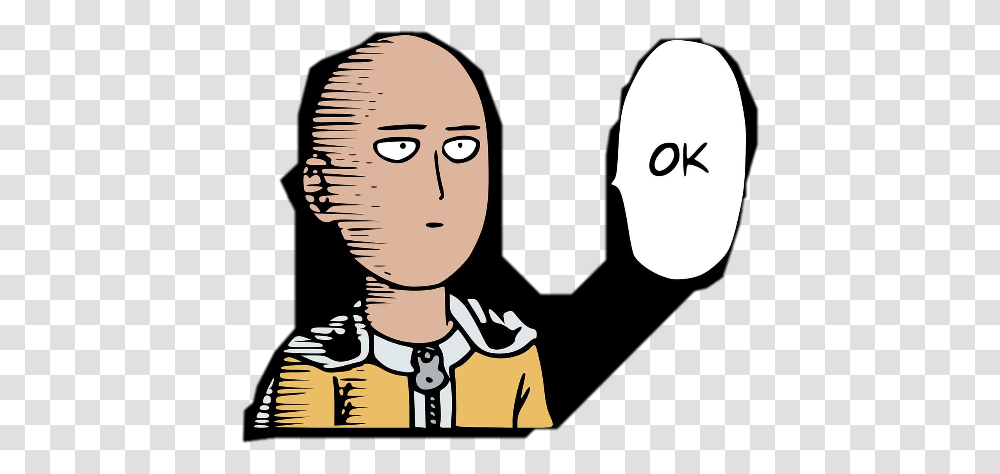 One Punch Man, Label, Head, Person Transparent Png