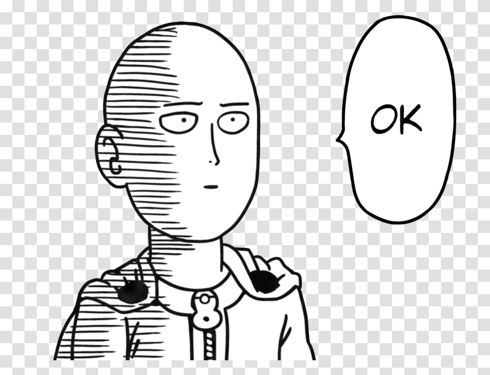 One Punch Man, Label, Head, Pillow Transparent Png
