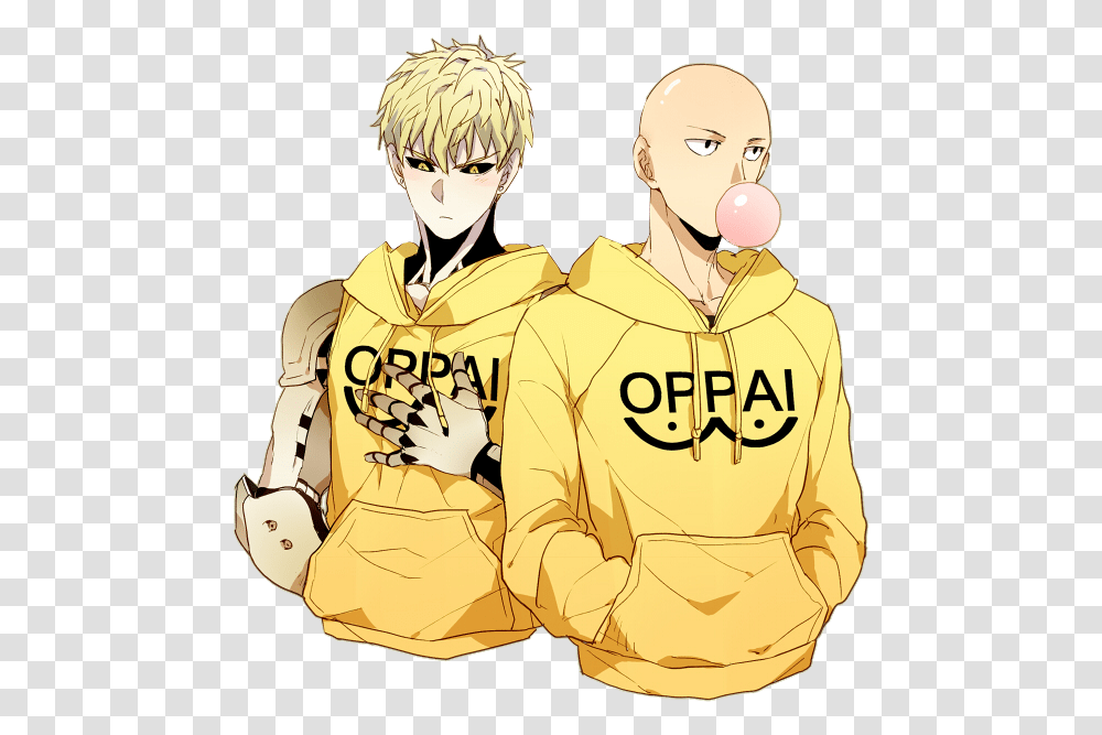 One Punch Man Saitama And Genos Image One Punch Man, Apparel, Person, Human Transparent Png