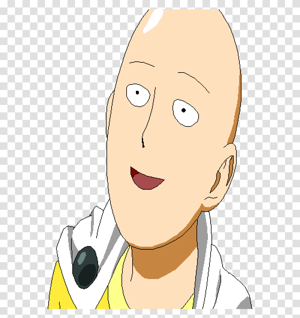 One Punch Man Saitama One Punch Man Smiling, Head, Face, Soccer Ball, Jaw Transparent Png