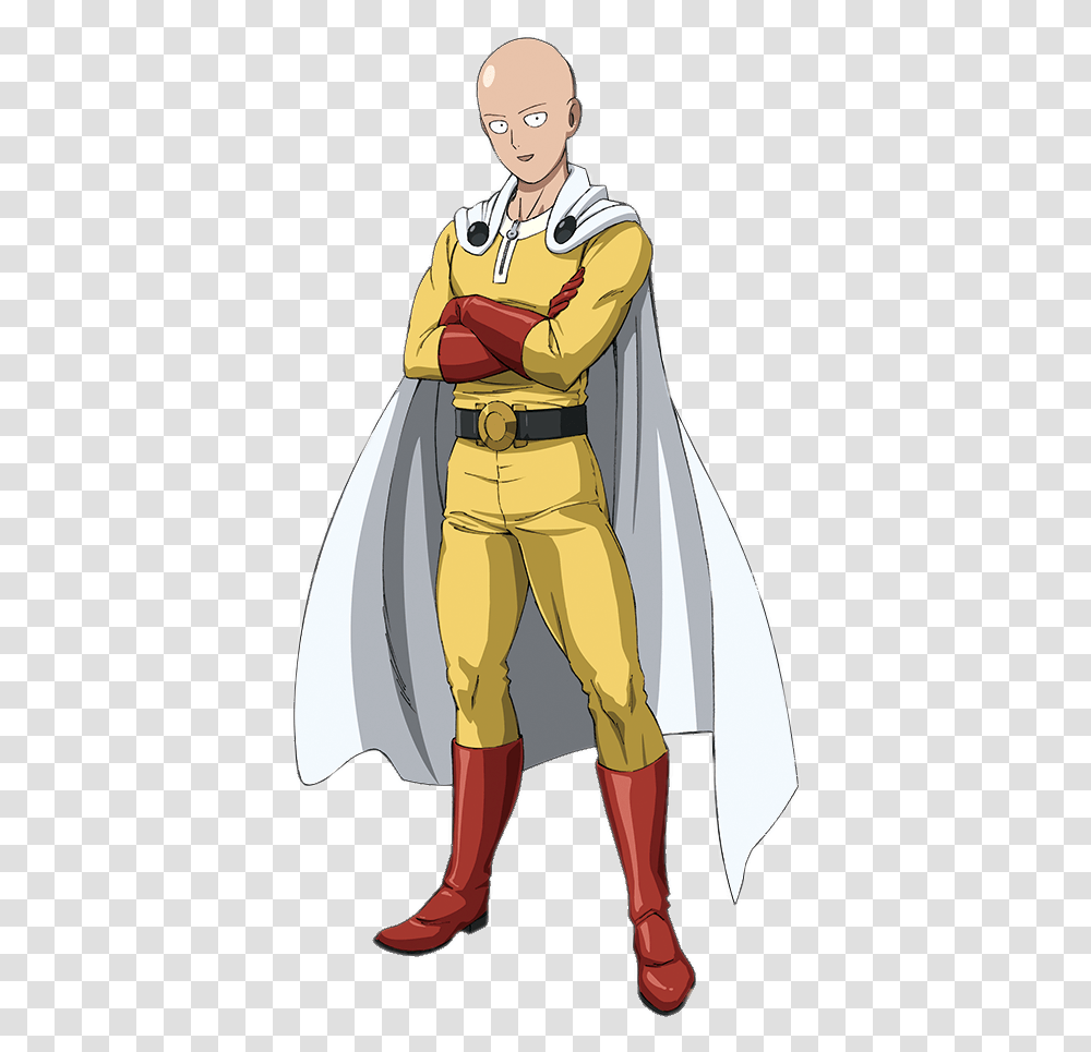 One Punch Man Saitama Standing One Punch Man, Person, Cape, Cloak Transparent Png