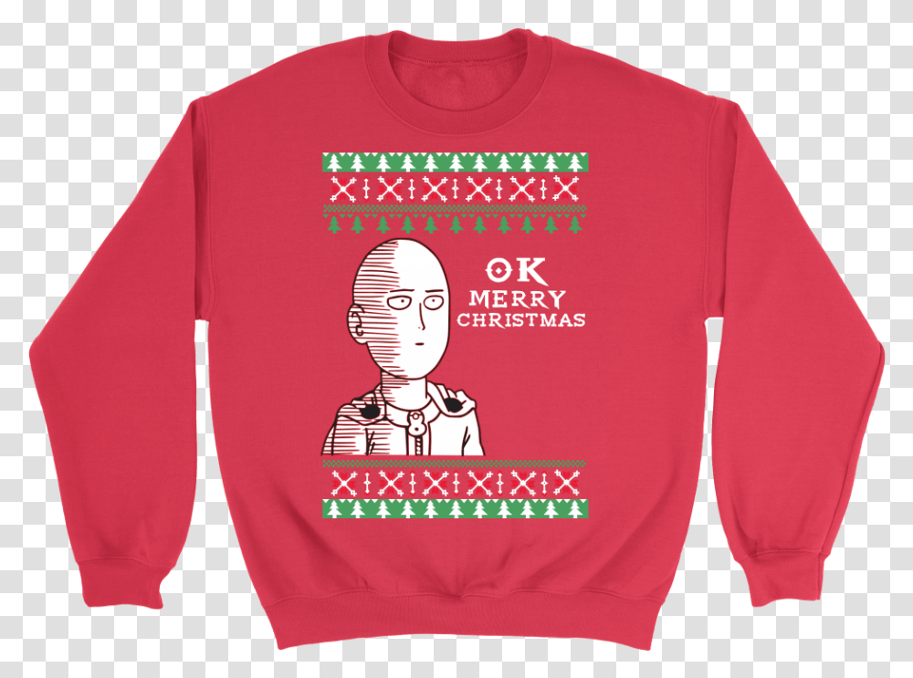 One Punch Man Sweater, Apparel, Sweatshirt, Sleeve Transparent Png