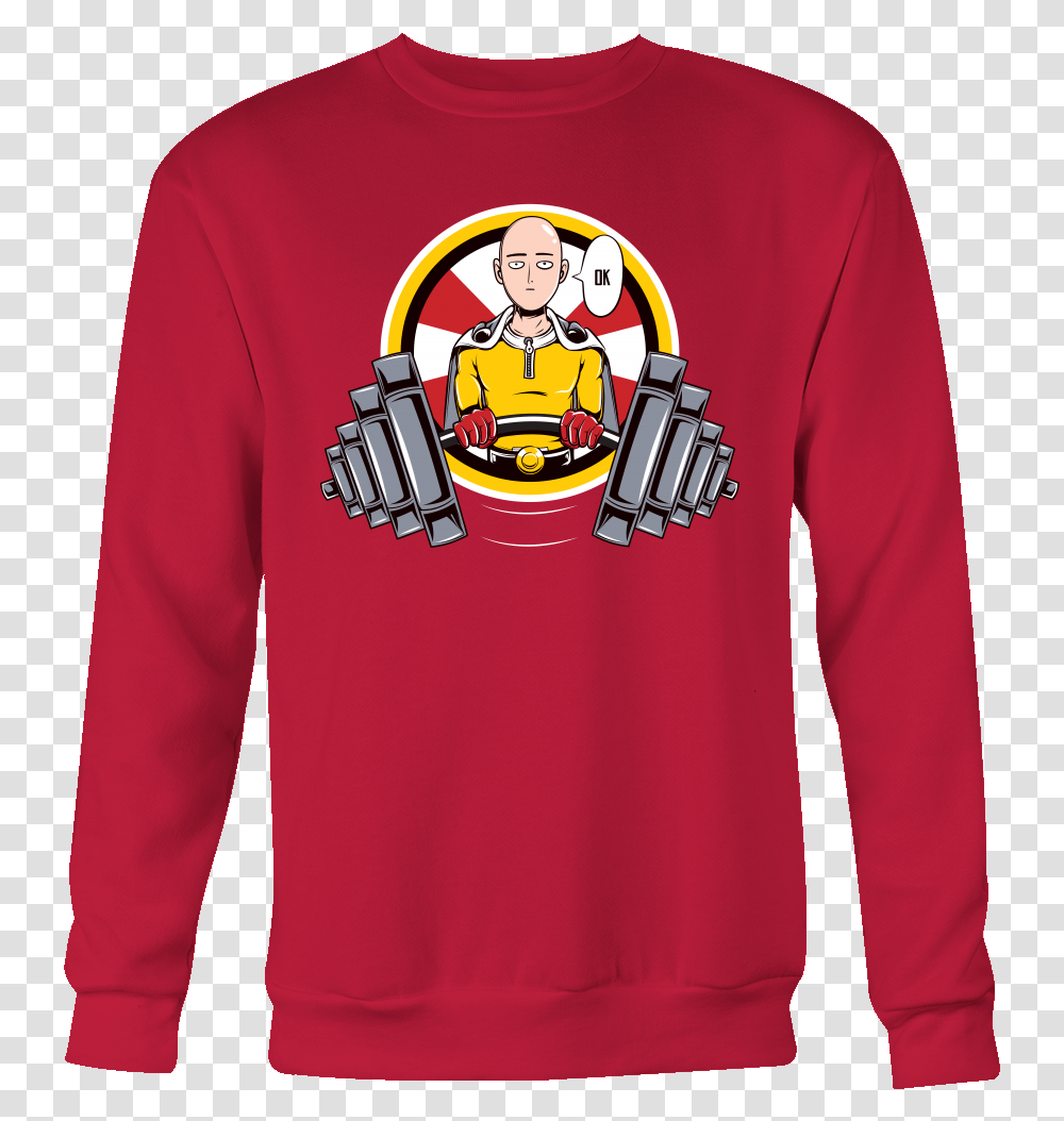 One Punch Saitama Ok Sweatshirt T Shirt Porsche 911 Christmas Sweater, Apparel, Sleeve, Long Sleeve Transparent Png