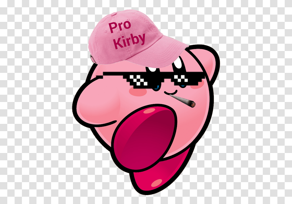 One Punched A Fusion Of Slenderman Weegee Goko Kirby Nintendo Art, Baseball Cap, Hat, Apparel Transparent Png