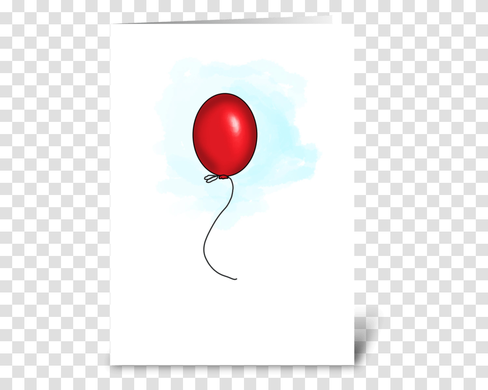 One Red Balloon Greeting Card Balloon Transparent Png